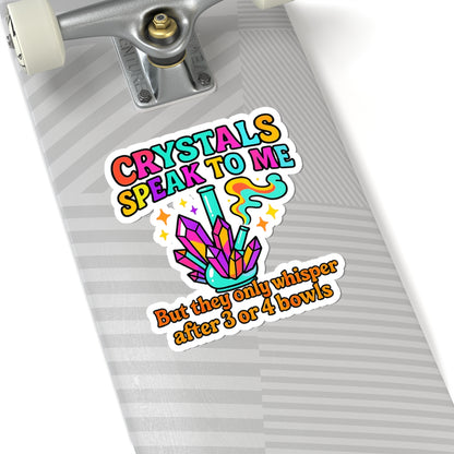 Colorful Crystal-Themed Kiss-Cut Stickers | Perfect for Gift Giving, Journals, Laptops, Water Bottles, Celebrations
