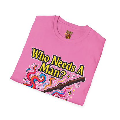 Whimsical Magic Wand T-Shirt, Fun Gift for Wizards, Unisex Shirt, Unique Statement Tee, Perfect for Halloween, Birthday, or Everyday Wear