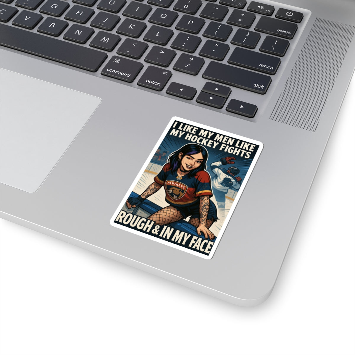 Playful Hockey Kiss-Cut Stickers | Fun Sports Decor, Laptop Accessories, Gift for Hockey Lovers, Unique Merchandise, Fan Gear