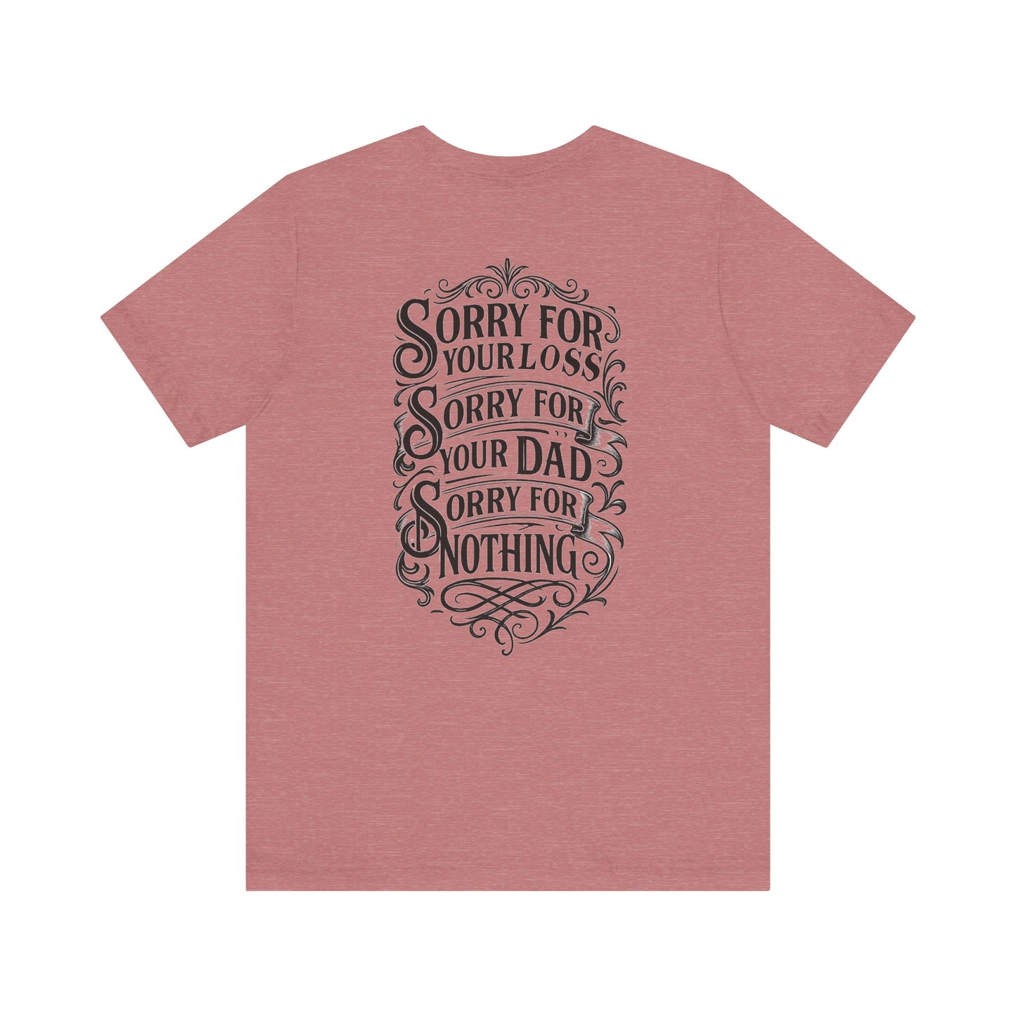 Dead Dads Club Sorry Graphic Tee, Unisex Short Sleeve T-Shirt, Halloween Shirt, Edgy Casual Wear, Alternative Fashion, Fun Gift Idea