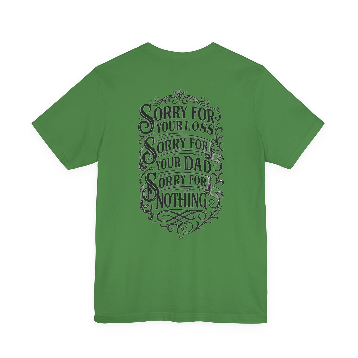 Dead Dads Club Sorry Graphic Tee, Unisex Short Sleeve T-Shirt, Halloween Shirt, Edgy Casual Wear, Alternative Fashion, Fun Gift Idea