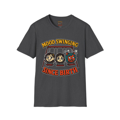 Mood Swinging Unisex T-Shirt, Funny Graphic Tee, Humor Shirt, Gift for Friends, Casual Wear, Birthday Present