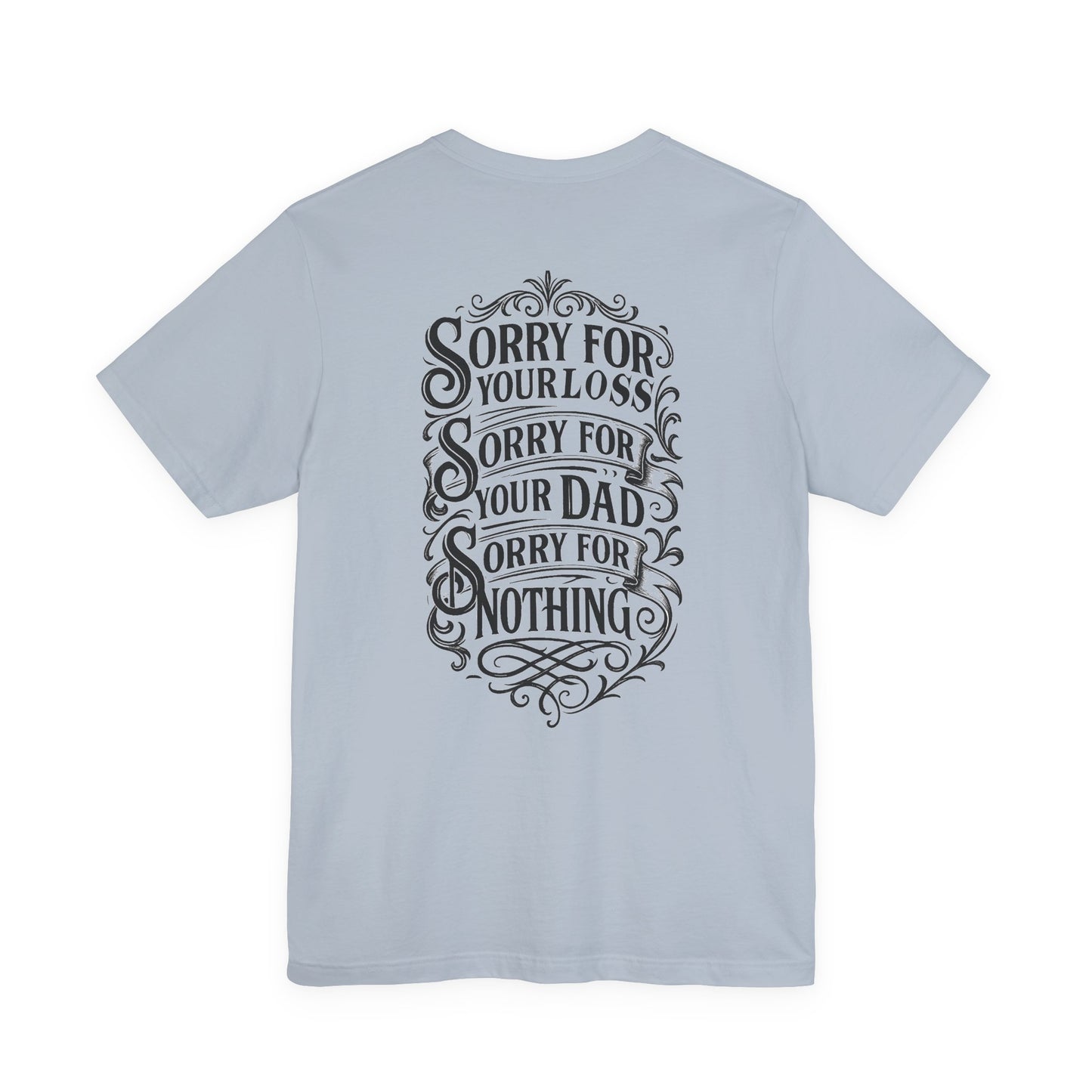 Dead Dads Club Sorry Graphic Tee, Unisex Short Sleeve T-Shirt, Halloween Shirt, Edgy Casual Wear, Alternative Fashion, Fun Gift Idea