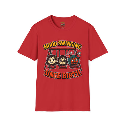 Mood Swinging Unisex T-Shirt, Funny Graphic Tee, Humor Shirt, Gift for Friends, Casual Wear, Birthday Present