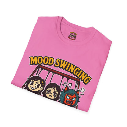 Mood Swinging Unisex T-Shirt, Funny Graphic Tee, Humor Shirt, Gift for Friends, Casual Wear, Birthday Present