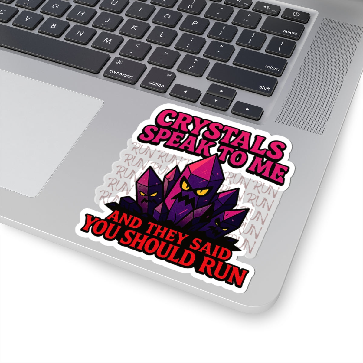 Crystal-Themed Kiss-Cut Stickers, Fun Stickers, Vinyl Decals, Witchy Accessories, Crystals Gifts, Laptop Decor