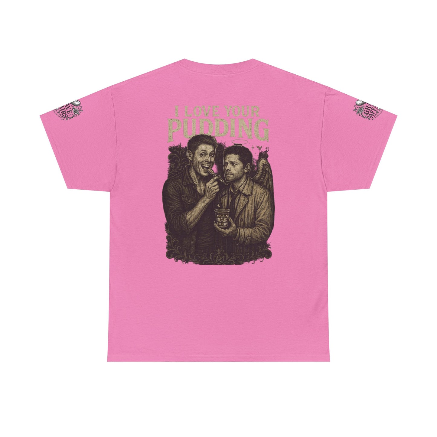 Supernatural Dean and Castiel Pudding Shirt, Gift for Friends, Casual Wear, Everyday Comfort, Classic Style