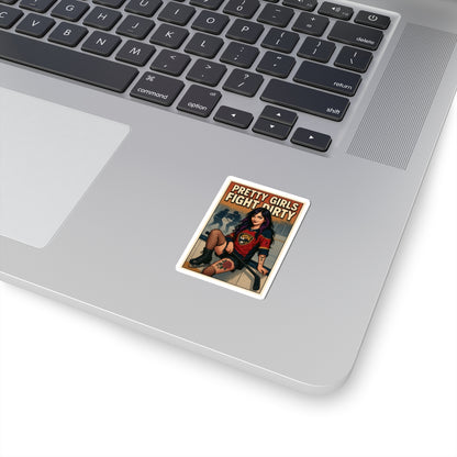 Bold Hockey Stickers, Empowering Feminine Stickers, Sports Enthusiast Decals, Unique Decor for Home, Laptop, and Water Bottles