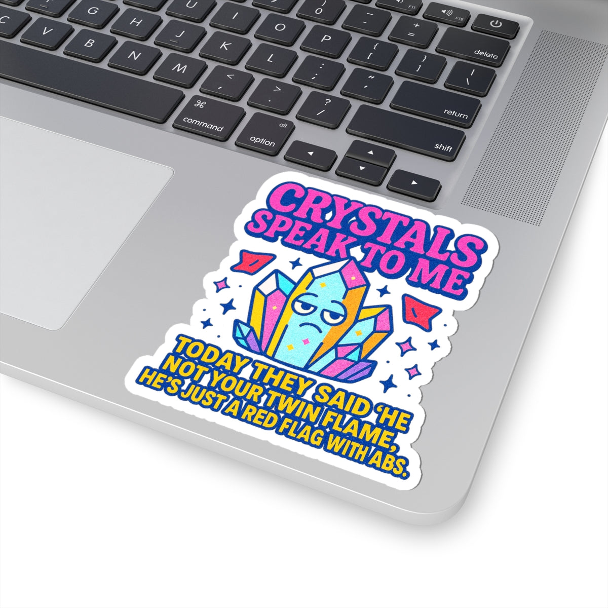 Whimsical Crystal Stickers | Fun Laptop Decor for Spiritual Souls, Journaling, Gift Ideas, Spirituality, Crystals