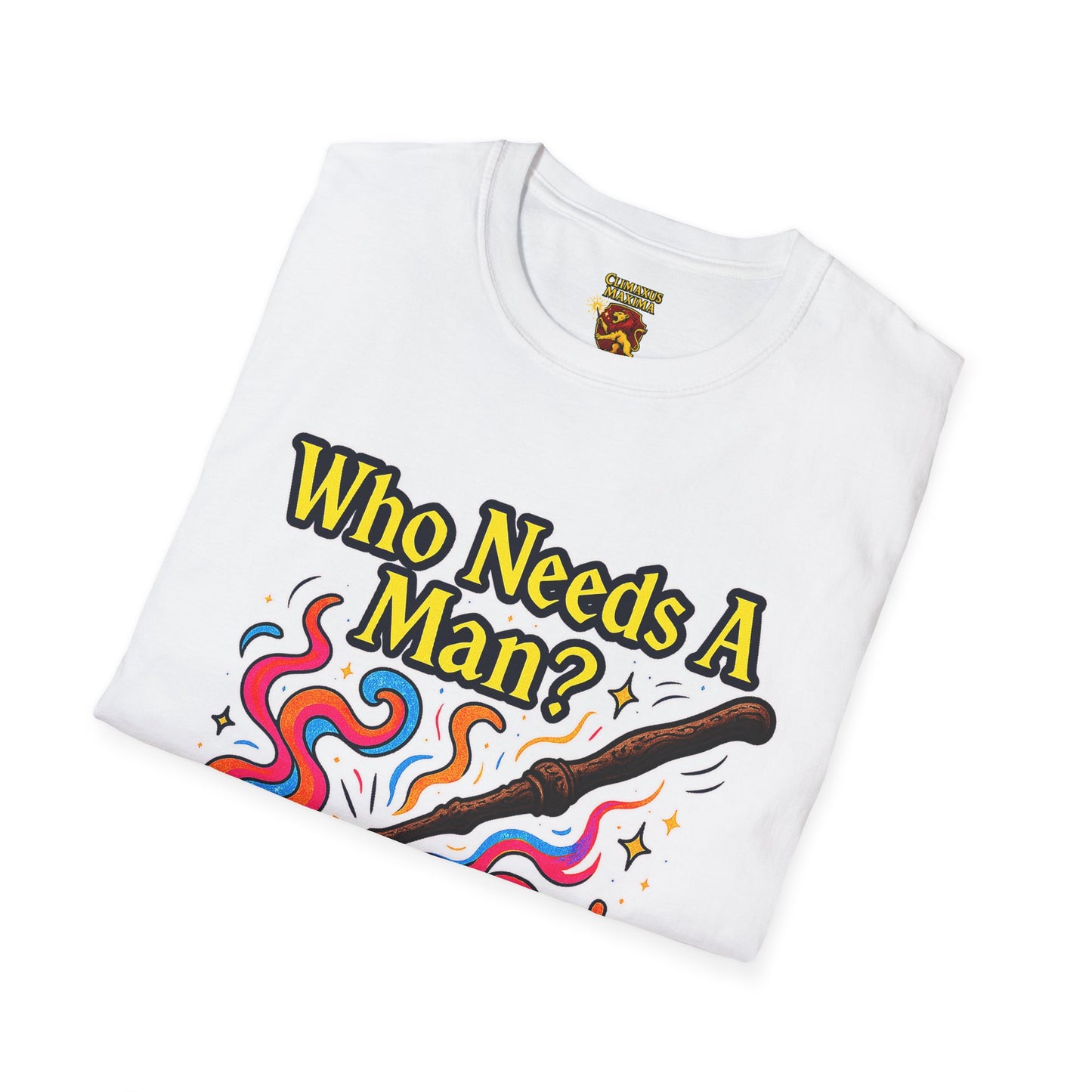 Whimsical Magic Wand T-Shirt, Fun Gift for Wizards, Unisex Shirt, Unique Statement Tee, Perfect for Halloween, Birthday, or Everyday Wear