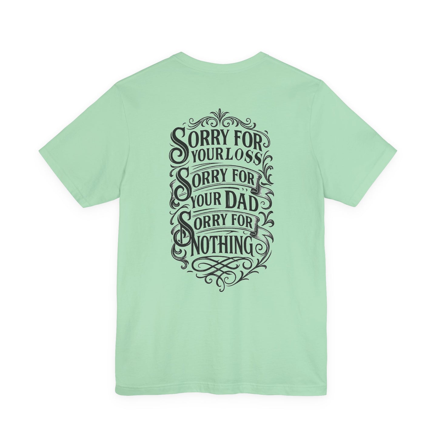 Dead Dads Club Sorry Graphic Tee, Unisex Short Sleeve T-Shirt, Halloween Shirt, Edgy Casual Wear, Alternative Fashion, Fun Gift Idea