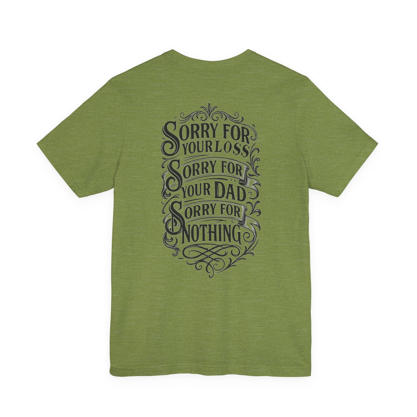 Dead Dads Club Sorry Graphic Tee, Unisex Short Sleeve T-Shirt, Halloween Shirt, Edgy Casual Wear, Alternative Fashion, Fun Gift Idea