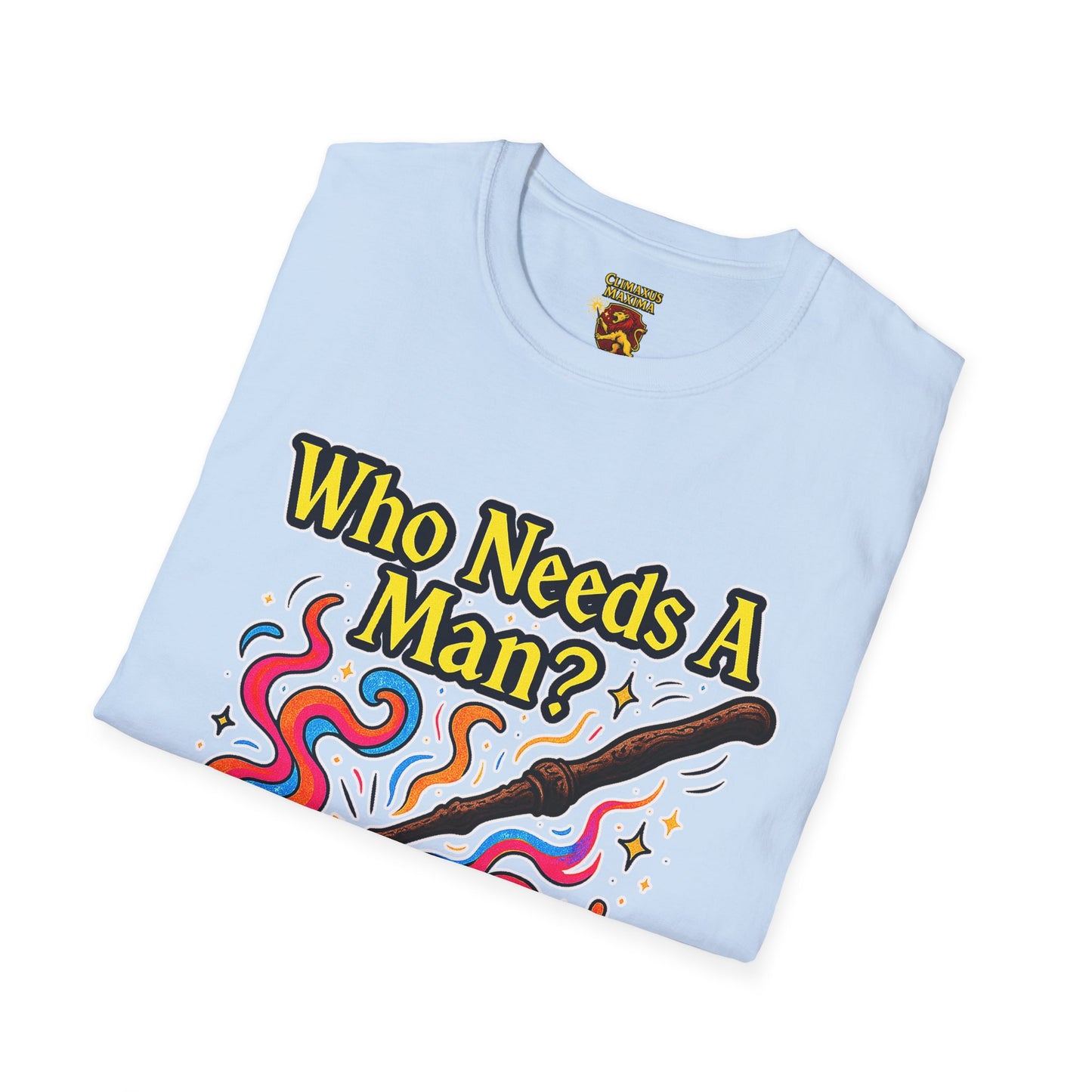 Whimsical Magic Wand T-Shirt, Fun Gift for Wizards, Unisex Shirt, Unique Statement Tee, Perfect for Halloween, Birthday, or Everyday Wear