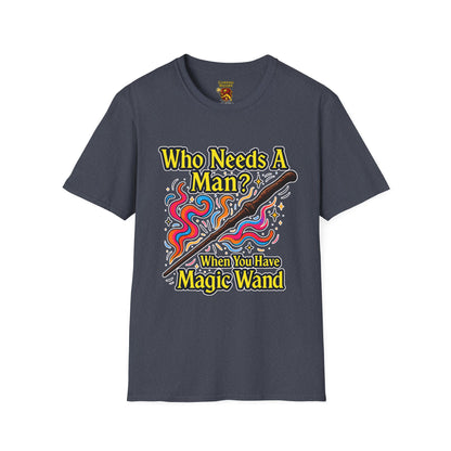 Whimsical Magic Wand T-Shirt, Fun Gift for Wizards, Unisex Shirt, Unique Statement Tee, Perfect for Halloween, Birthday, or Everyday Wear