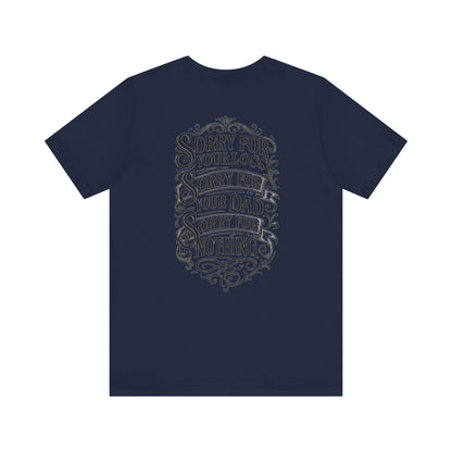 Dead Dads Club Sorry Graphic Tee, Unisex Short Sleeve T-Shirt, Halloween Shirt, Edgy Casual Wear, Alternative Fashion, Fun Gift Idea