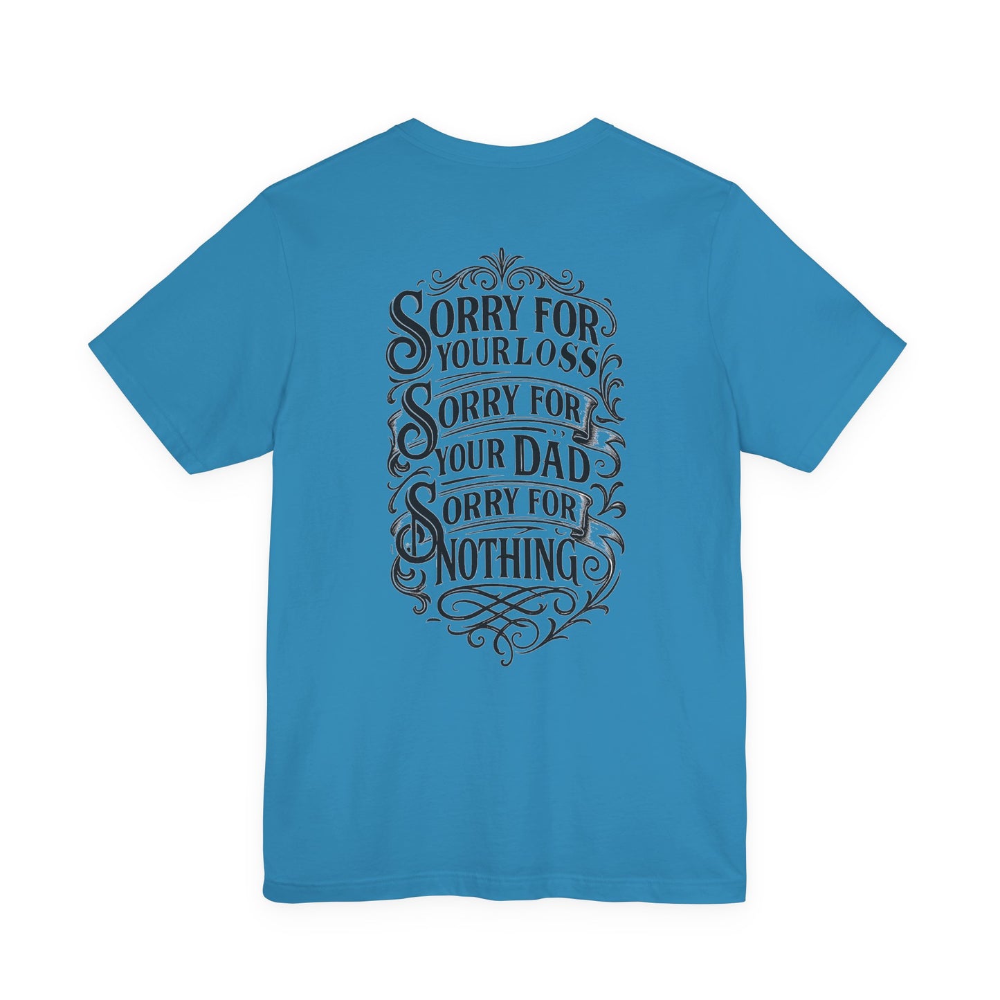 Dead Dads Club Sorry Graphic Tee, Unisex Short Sleeve T-Shirt, Halloween Shirt, Edgy Casual Wear, Alternative Fashion, Fun Gift Idea