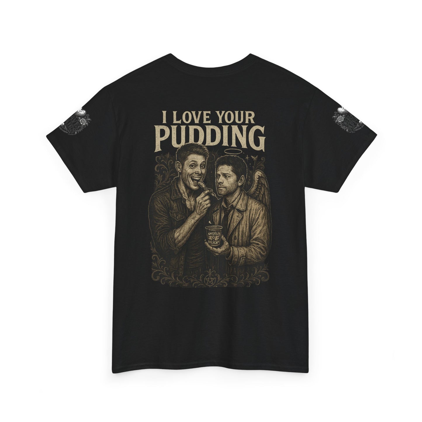 Supernatural Dean and Castiel Pudding Shirt, Gift for Friends, Casual Wear, Everyday Comfort, Classic Style