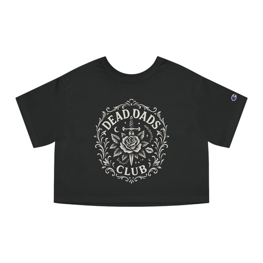 Cropped Graphic T-Shirt for Edgy Fashion Lovers, Dead Dads Club Tee, Sorry Humor Shirt, Vintage Style Top, Unique Gifts for Halloween