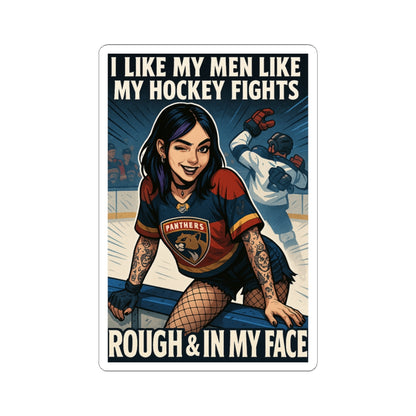 Playful Hockey Kiss-Cut Stickers | Fun Sports Decor, Laptop Accessories, Gift for Hockey Lovers, Unique Merchandise, Fan Gear