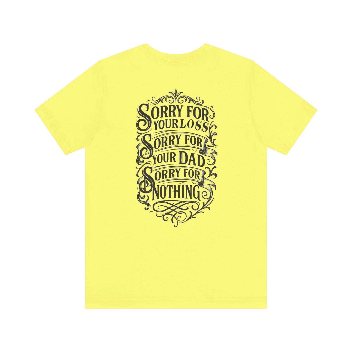 Dead Dads Club Sorry Graphic Tee, Unisex Short Sleeve T-Shirt, Halloween Shirt, Edgy Casual Wear, Alternative Fashion, Fun Gift Idea