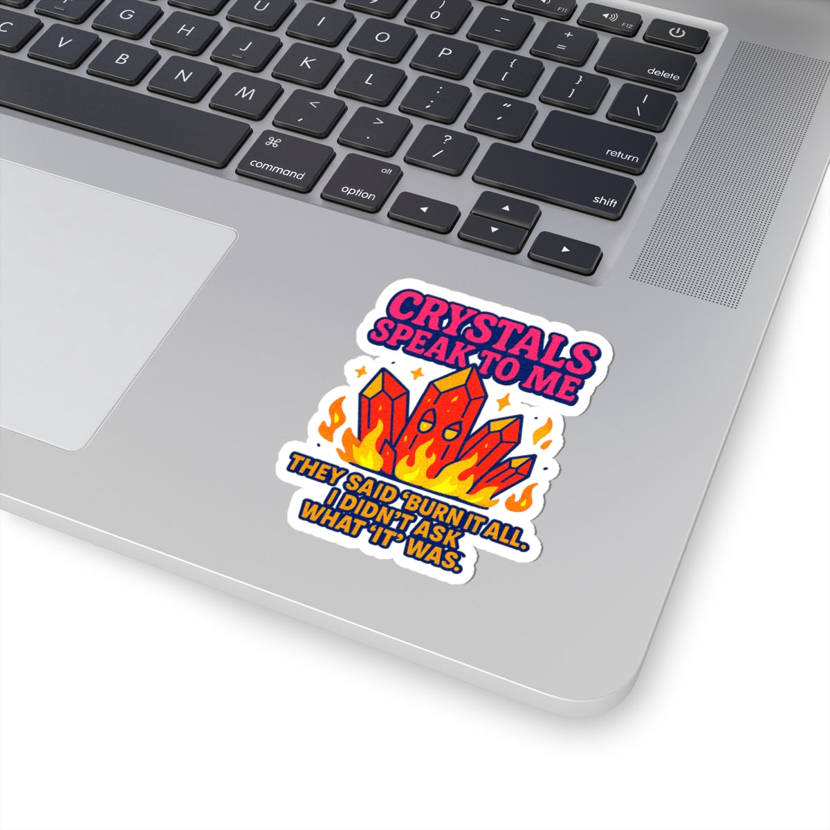 Crystal Empowerment Kiss-Cut Stickers, Witchy Decor, Laptop Stickers, Gift for Spirituals, Energetic Aesthetic