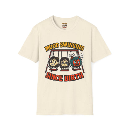 Mood Swinging Unisex T-Shirt, Funny Graphic Tee, Humor Shirt, Gift for Friends, Casual Wear, Birthday Present