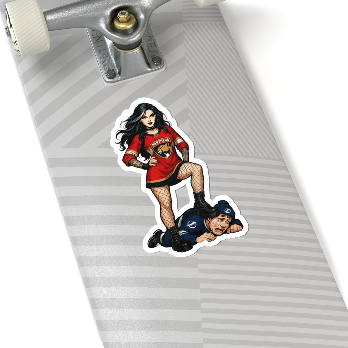Panthers Girls Bold Kiss-Cut Stickers for Sports Fans, Laptop Decals, Cool Gifts, Team Spirit Decor, Unique Art Stickers