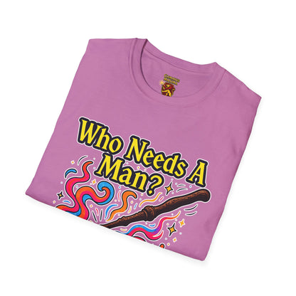 Whimsical Magic Wand T-Shirt, Fun Gift for Wizards, Unisex Shirt, Unique Statement Tee, Perfect for Halloween, Birthday, or Everyday Wear