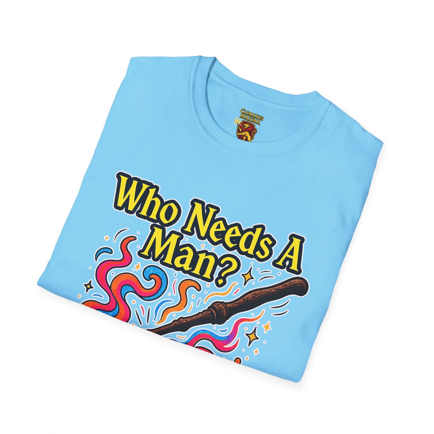 Whimsical Magic Wand T-Shirt, Fun Gift for Wizards, Unisex Shirt, Unique Statement Tee, Perfect for Halloween, Birthday, or Everyday Wear