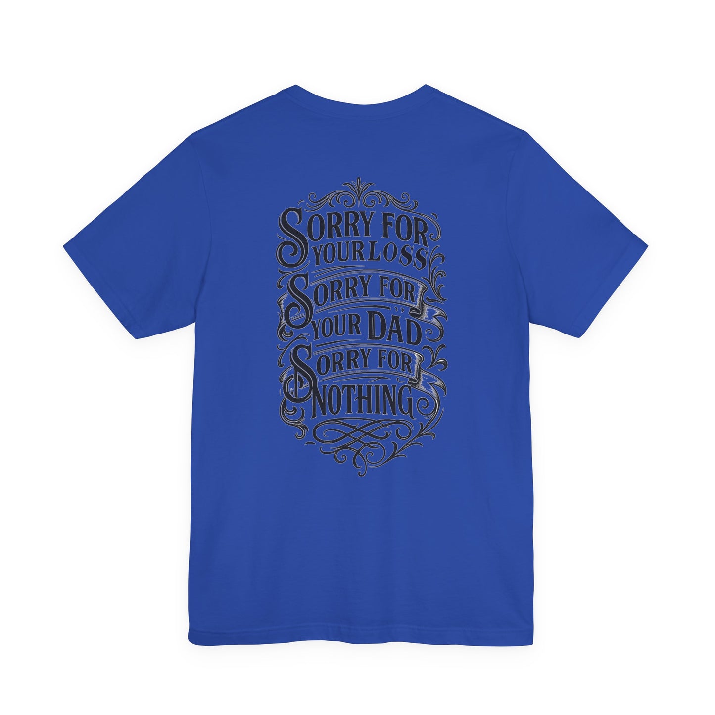 Dead Dads Club Sorry Graphic Tee, Unisex Short Sleeve T-Shirt, Halloween Shirt, Edgy Casual Wear, Alternative Fashion, Fun Gift Idea