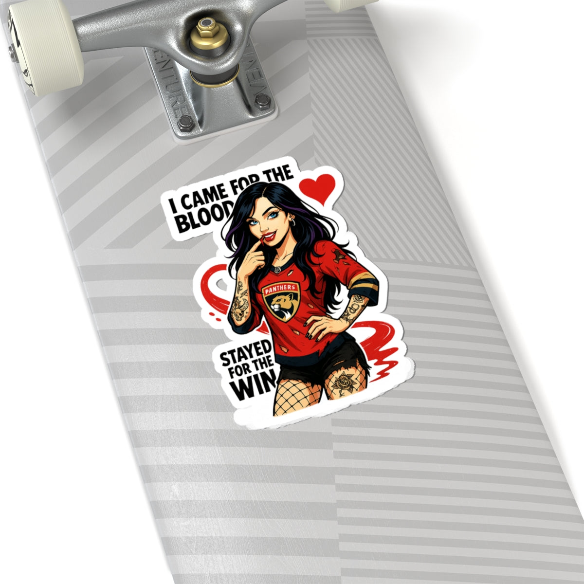 Bold Kiss-Cut Stickers, Sporty Vinyl Decals for Fans, Perfect for Laptops, Water Bottles, Team Merchandise, and Gifts