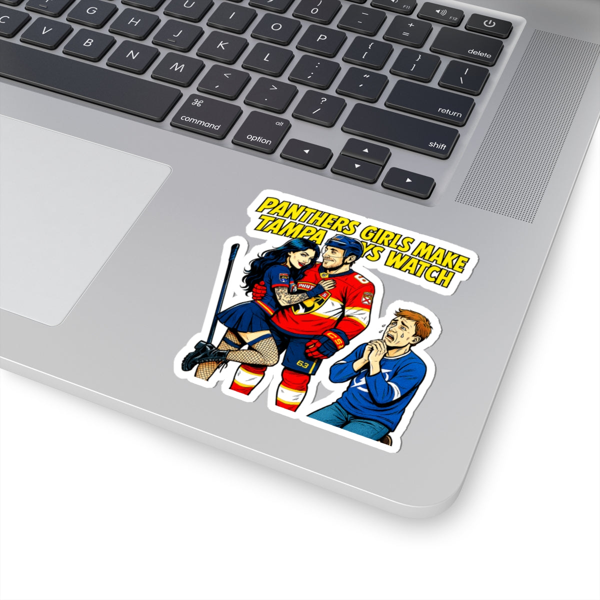 Fun Hockey Kiss-Cut Stickers, Sport Fan Gifts, Laptop Decals, Unique Car Stickers, Cool Home Decor