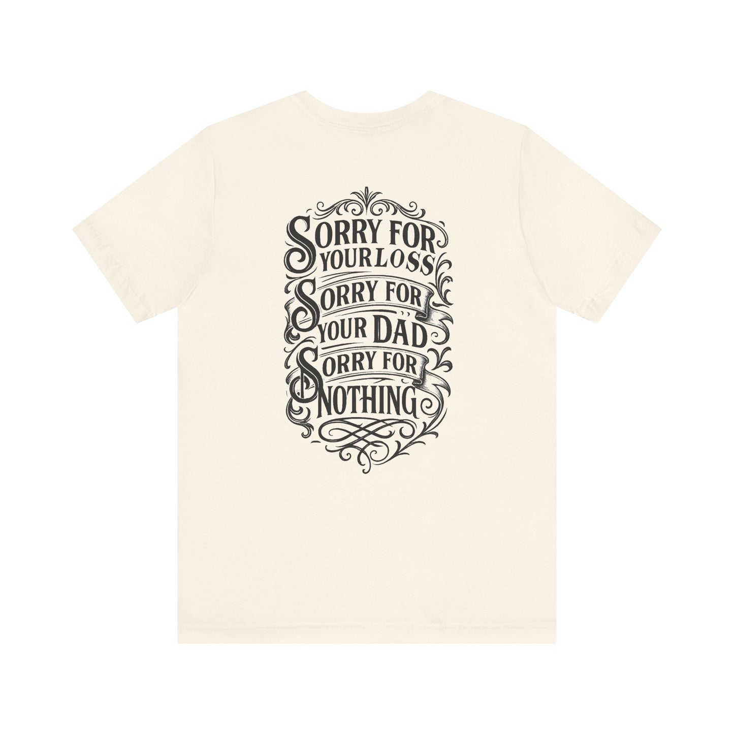 Dead Dads Club Sorry Graphic Tee, Unisex Short Sleeve T-Shirt, Halloween Shirt, Edgy Casual Wear, Alternative Fashion, Fun Gift Idea