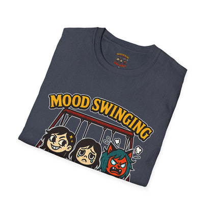 Mood Swinging Unisex T-Shirt, Funny Graphic Tee, Humor Shirt, Gift for Friends, Casual Wear, Birthday Present