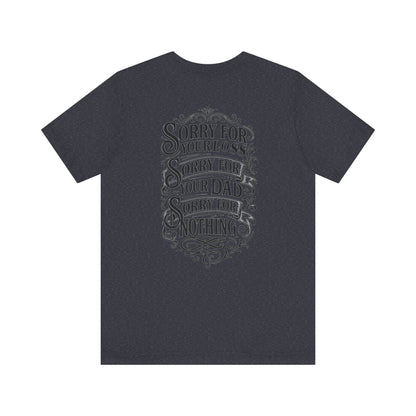 Dead Dads Club Sorry Graphic Tee, Unisex Short Sleeve T-Shirt, Halloween Shirt, Edgy Casual Wear, Alternative Fashion, Fun Gift Idea