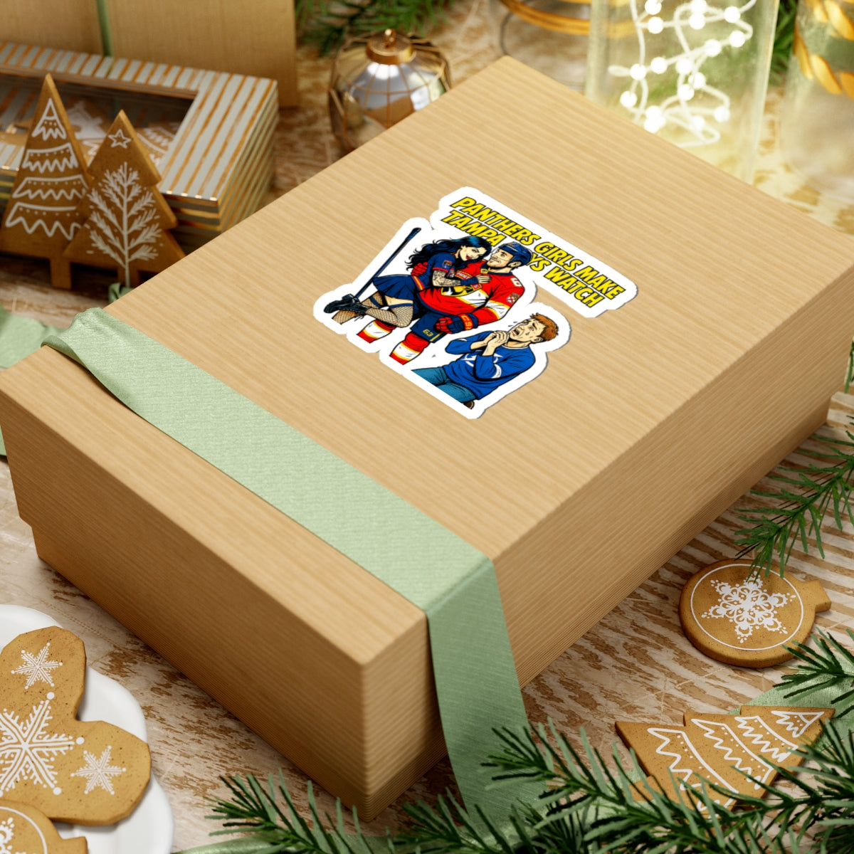 Fun Hockey Kiss-Cut Stickers, Sport Fan Gifts, Laptop Decals, Unique Car Stickers, Cool Home Decor