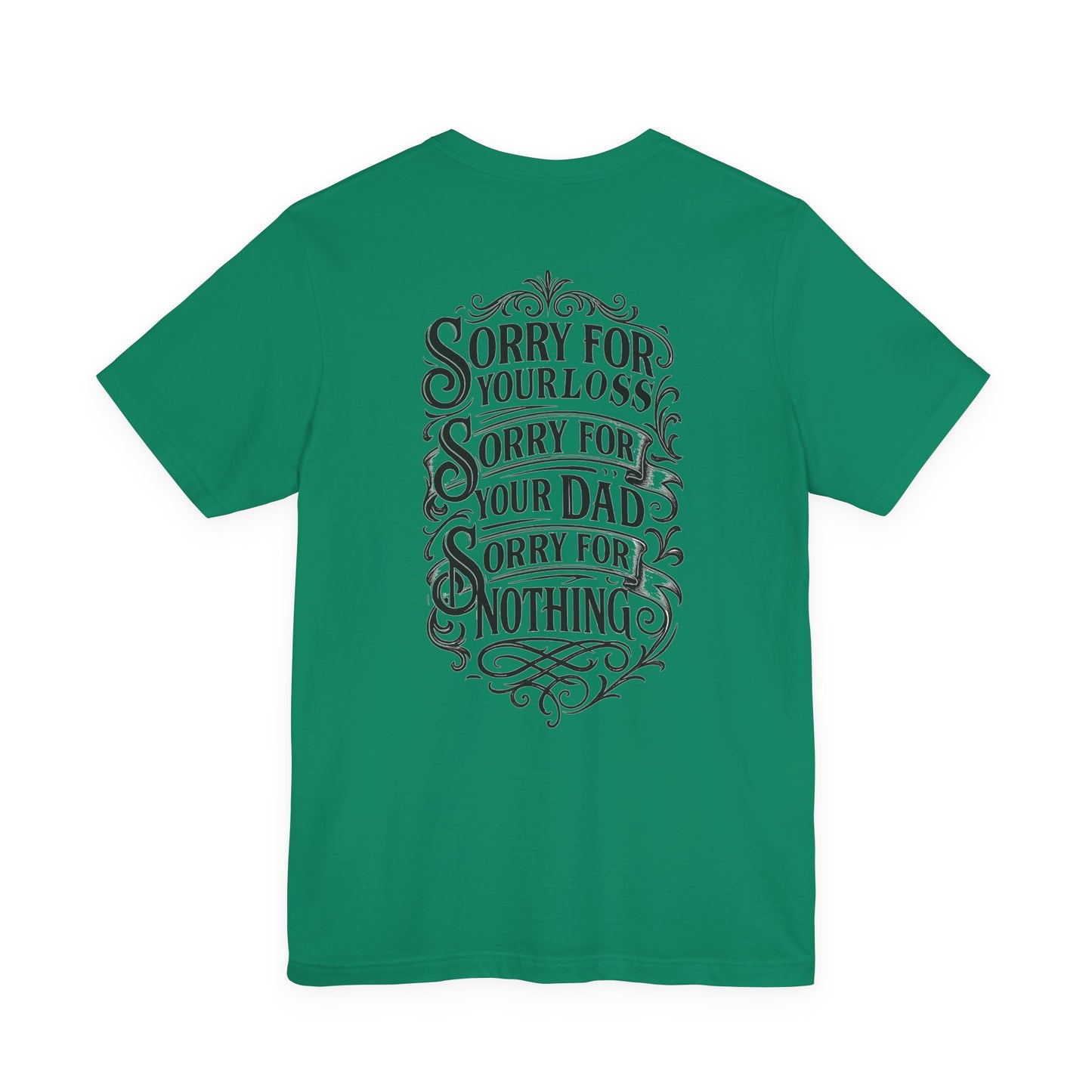 Dead Dads Club Sorry Graphic Tee, Unisex Short Sleeve T-Shirt, Halloween Shirt, Edgy Casual Wear, Alternative Fashion, Fun Gift Idea