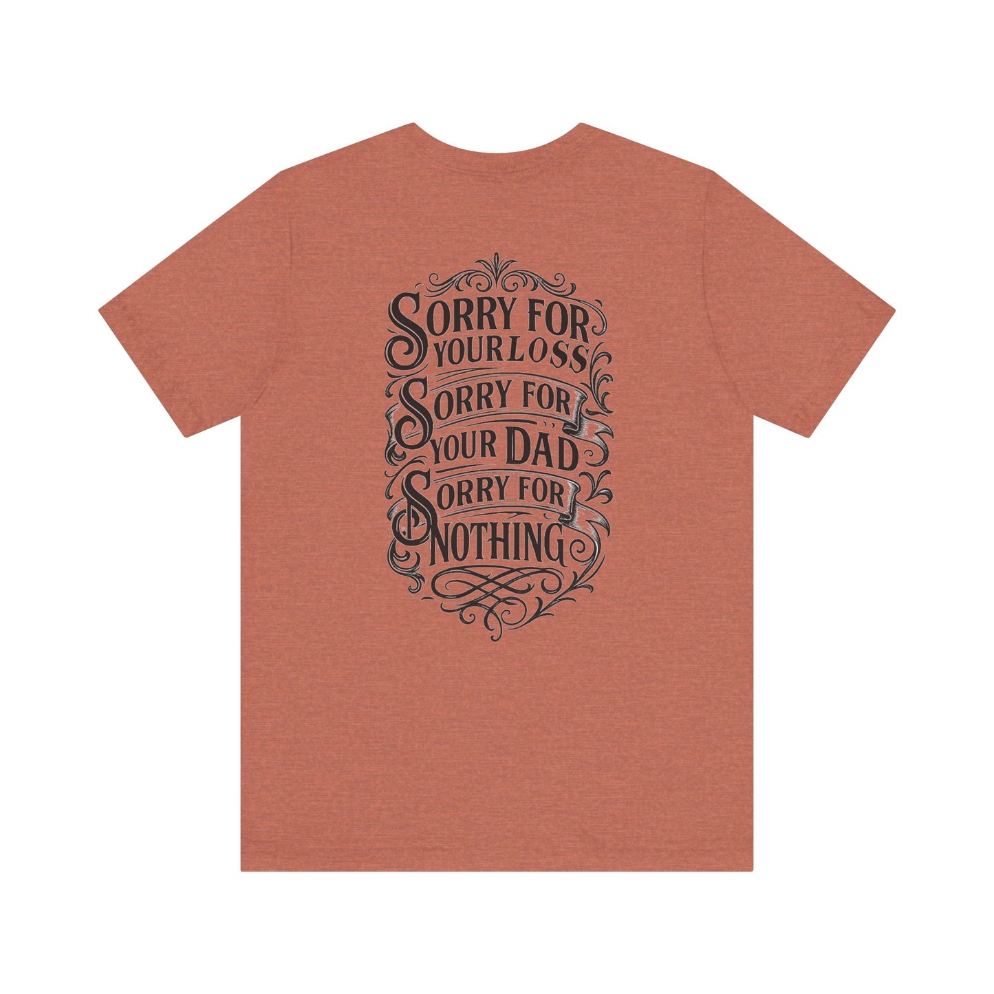 Dead Dads Club Sorry Graphic Tee, Unisex Short Sleeve T-Shirt, Halloween Shirt, Edgy Casual Wear, Alternative Fashion, Fun Gift Idea