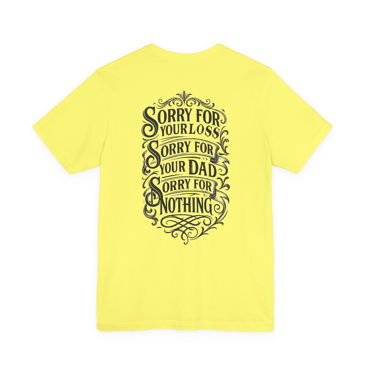 Dead Dads Club Sorry Graphic Tee, Unisex Short Sleeve T-Shirt, Halloween Shirt, Edgy Casual Wear, Alternative Fashion, Fun Gift Idea