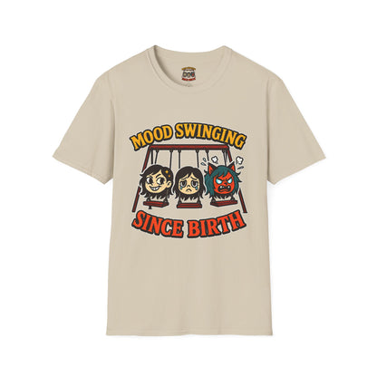 Mood Swinging Unisex T-Shirt, Funny Graphic Tee, Humor Shirt, Gift for Friends, Casual Wear, Birthday Present
