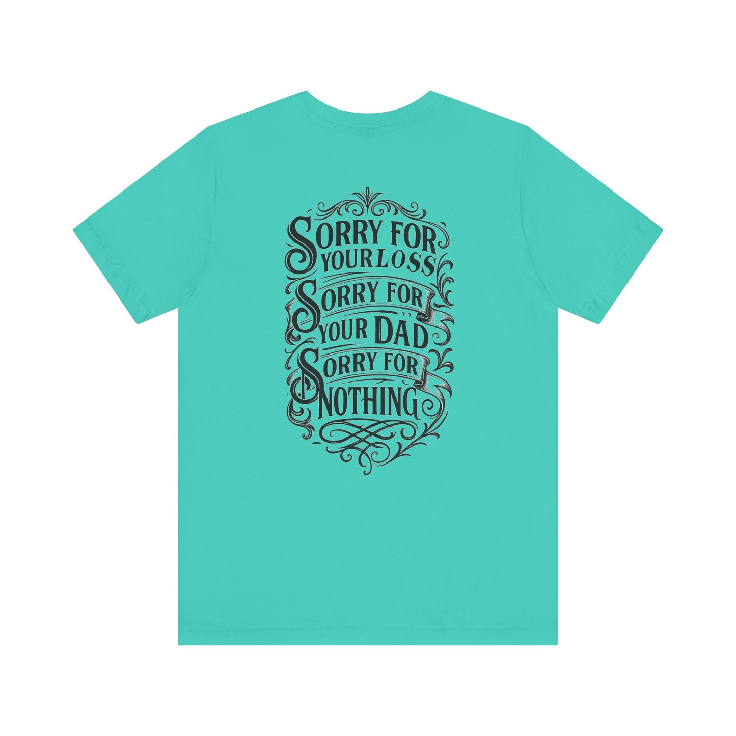 Dead Dads Club Sorry Graphic Tee, Unisex Short Sleeve T-Shirt, Halloween Shirt, Edgy Casual Wear, Alternative Fashion, Fun Gift Idea