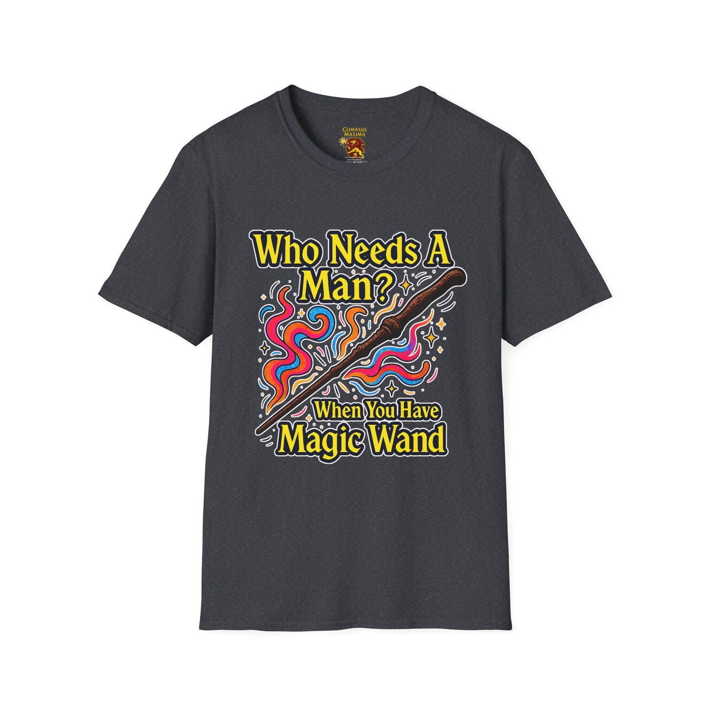 Whimsical Magic Wand T-Shirt, Fun Gift for Wizards, Unisex Shirt, Unique Statement Tee, Perfect for Halloween, Birthday, or Everyday Wear