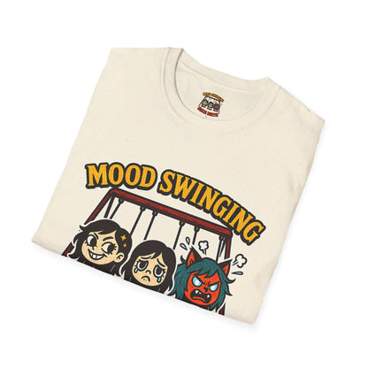 Mood Swinging Unisex T-Shirt, Funny Graphic Tee, Humor Shirt, Gift for Friends, Casual Wear, Birthday Present
