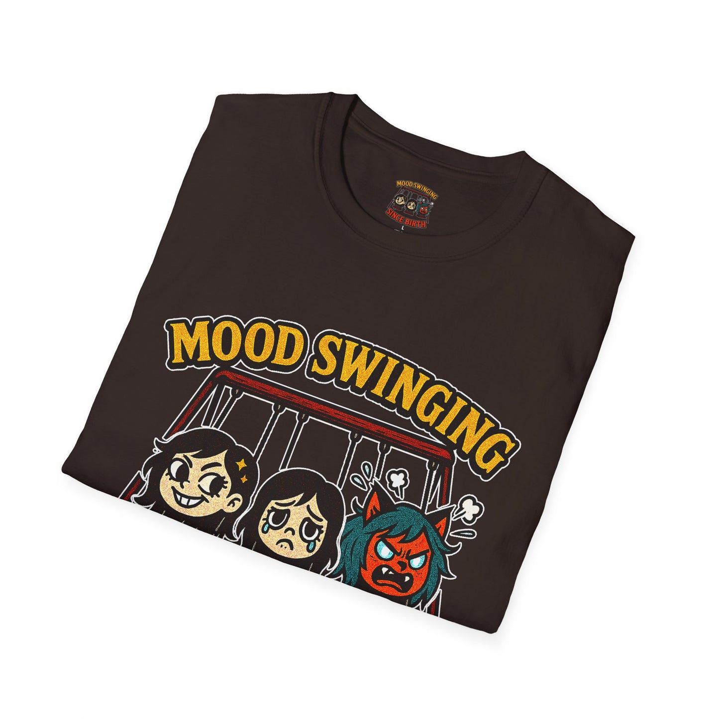 Mood Swinging Unisex T-Shirt, Funny Graphic Tee, Humor Shirt, Gift for Friends, Casual Wear, Birthday Present