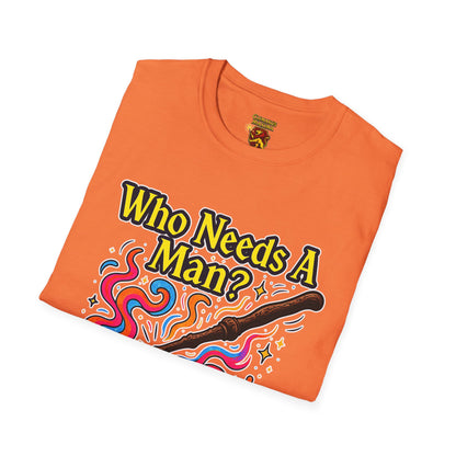 Whimsical Magic Wand T-Shirt, Fun Gift for Wizards, Unisex Shirt, Unique Statement Tee, Perfect for Halloween, Birthday, or Everyday Wear