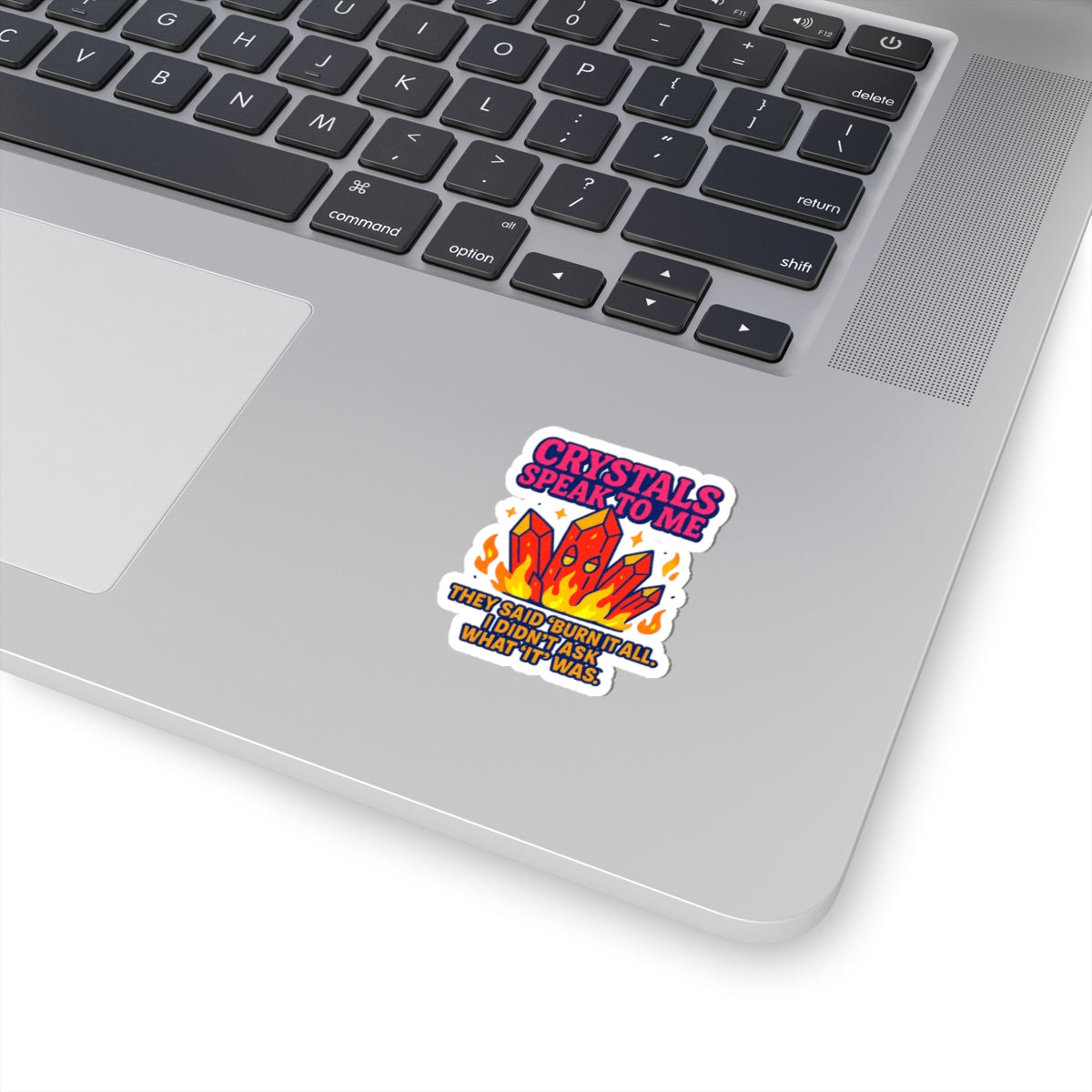 Crystal Empowerment Kiss-Cut Stickers, Witchy Decor, Laptop Stickers, Gift for Spirituals, Energetic Aesthetic