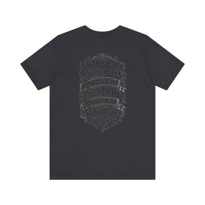 Dead Dads Club Sorry Graphic Tee, Unisex Short Sleeve T-Shirt, Halloween Shirt, Edgy Casual Wear, Alternative Fashion, Fun Gift Idea