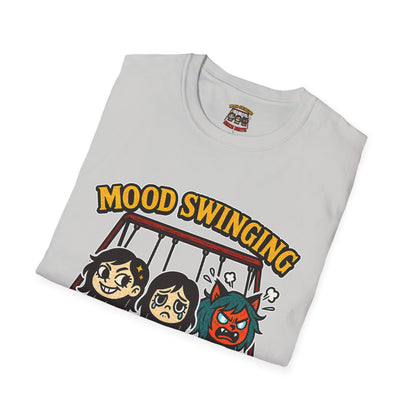 Mood Swinging Unisex T-Shirt, Funny Graphic Tee, Humor Shirt, Gift for Friends, Casual Wear, Birthday Present