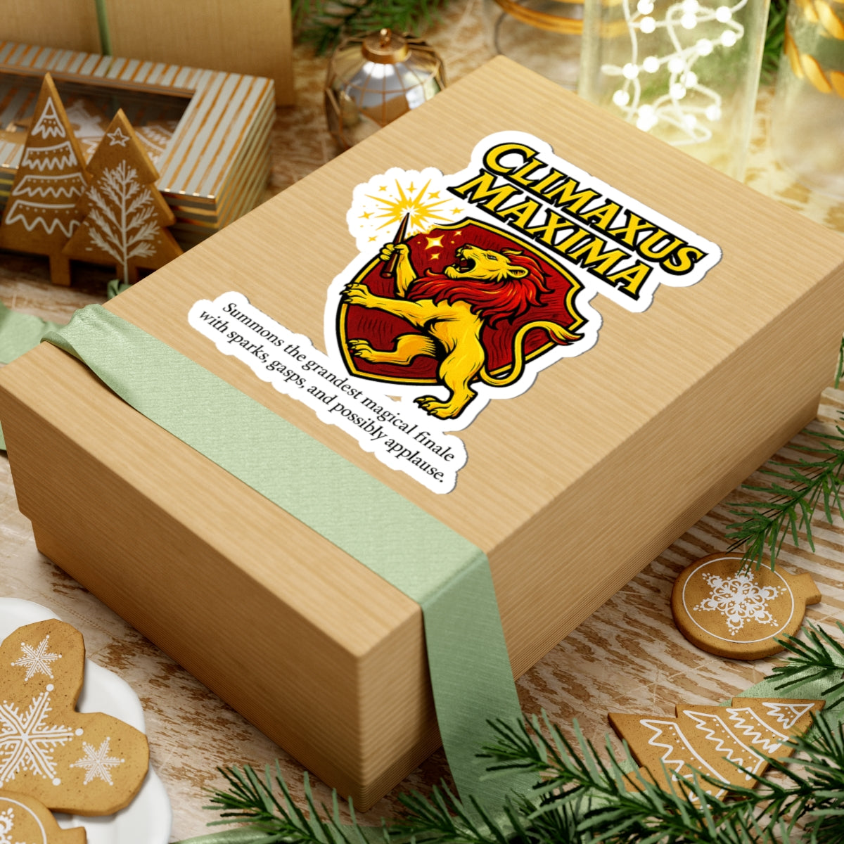 Harry Potter After Dark Naughty Spell Climaxus Maxima Magical Lion Sticker Set | Whimsical Art for Laptops, Journals, and Decor, Perfect Gift for Magic Lovers, Climaxus Maxima Design