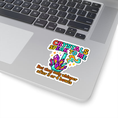 Colorful Crystal-Themed Kiss-Cut Stickers | Perfect for Gift Giving, Journals, Laptops, Water Bottles, Celebrations